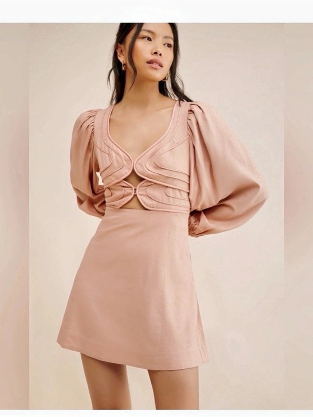 Farm Rio Pink Mini Dress size large